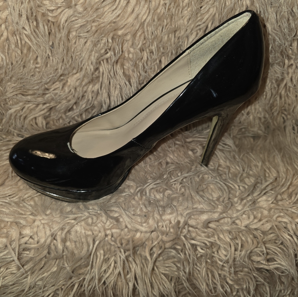Nine West Black Patent Leather Stiletto Heels